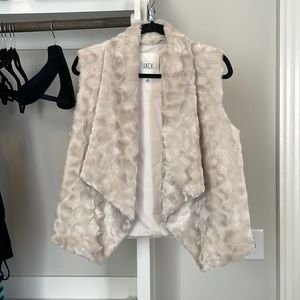 Faux fur vest